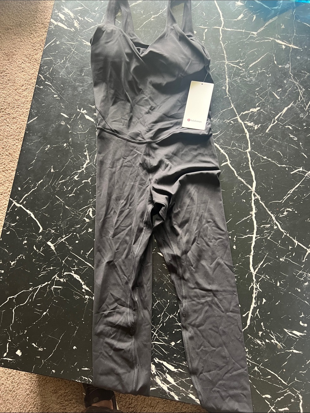 lululemon athletica Black Fitted One-Piece Jumpsuit